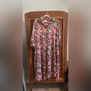 Umgee Jewel Tone Midi Dress